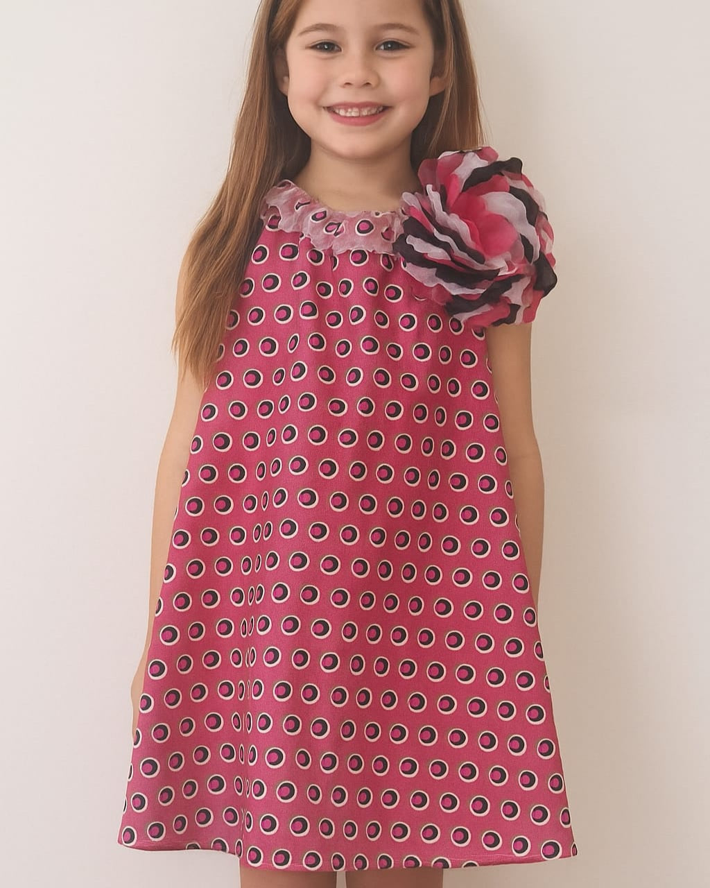 Elsa pink polka dots