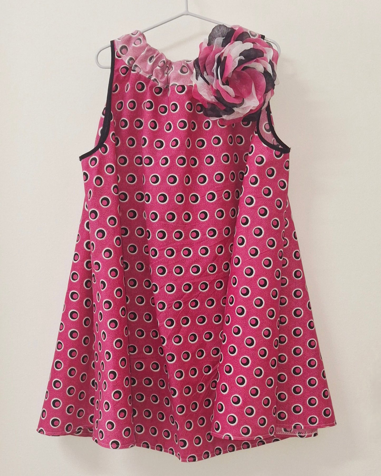 Elsa pink polka dots