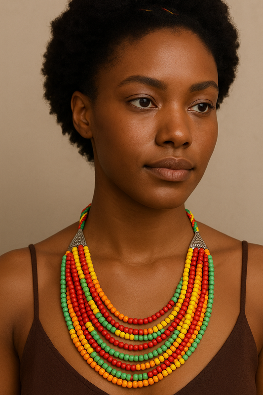 Karibu red/green/orange/yellow