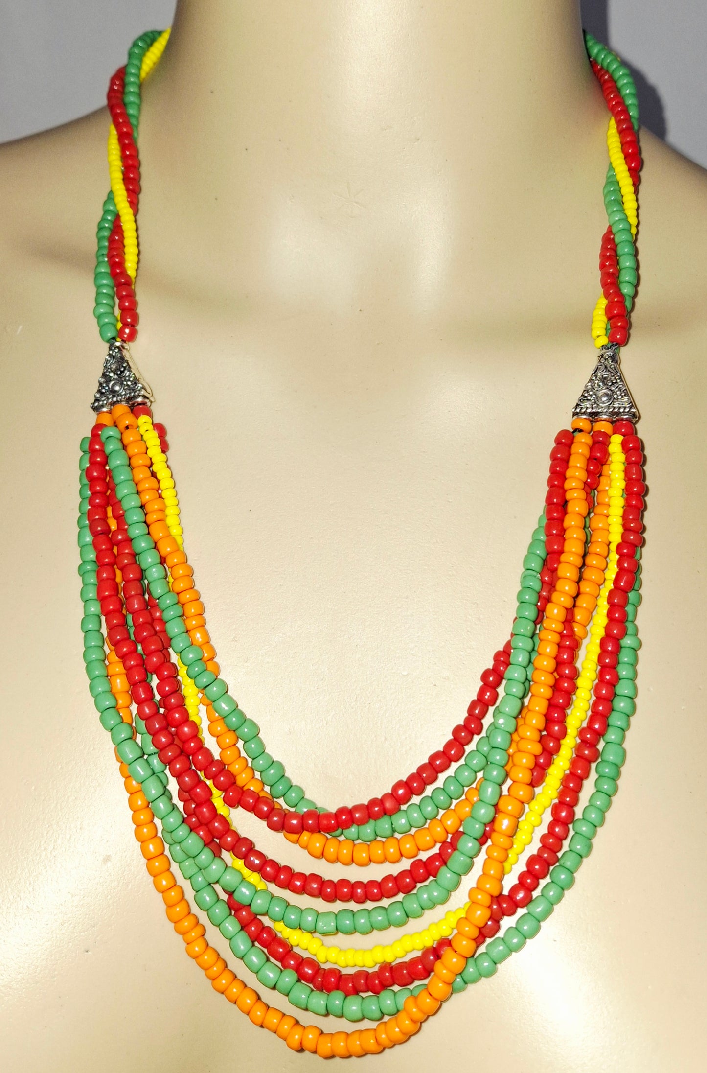 Karibu red/green/orange/yellow